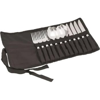Easy Camp Besteckset Family, 12-teilig (schwarz, mit Tasche)